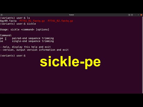 Sickle paired end Trimming | Sickle tutorial
