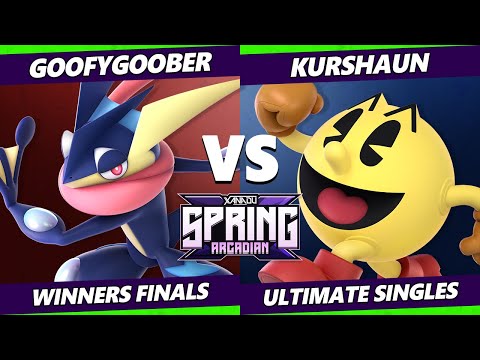 Spring Arcadian 2022 Winners Finals - GoofyGoober (Greninja) Vs. Kurshaun (Pac-Man) Smash Ultimate