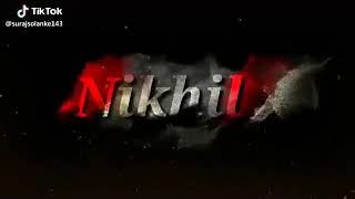 Nikhil name title whatsapp status