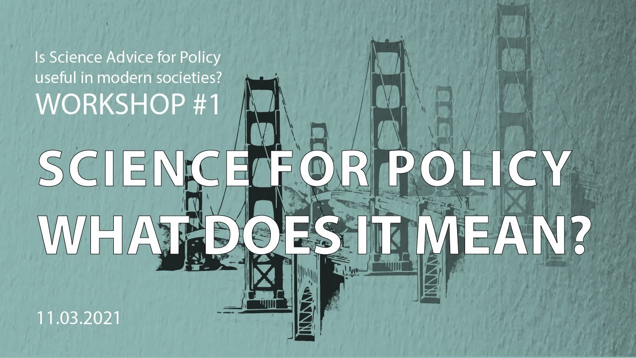 Science for policy: what does it mean?