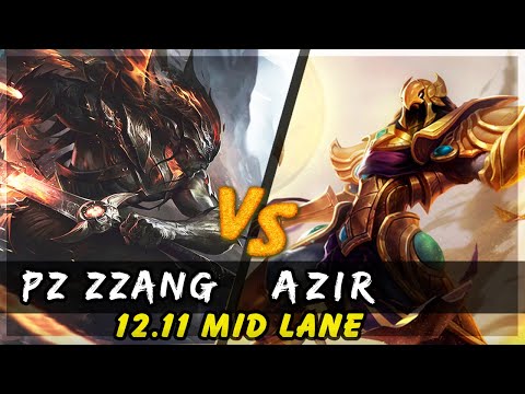 Pz Zzang - Yasuo vs Azir MID #2 Patch 12.11 - Yasuo Gameplay