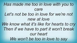 Hank Thompson - Too In Love Lyrics