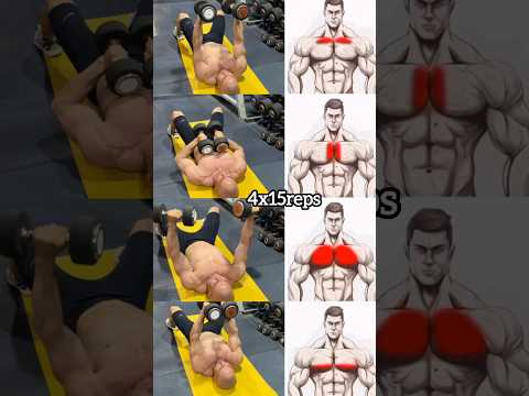 "Dumbbell Chest Workout: 5 Variations for Maximum Gains!"#shorts #fitneess #motivation