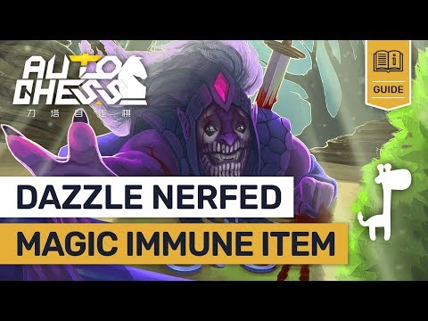 DAZZLE NERFED?! Dota Auto Chess PATCH Notes NEW UPDATE Item BLACK KING BAR! Video