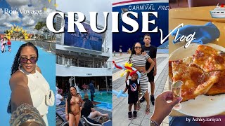 Carnival Freedom Cruise 🌴Bahamas Travel Vlog, Silent party, Celebration Key, & Good Eats at Sea🛳️