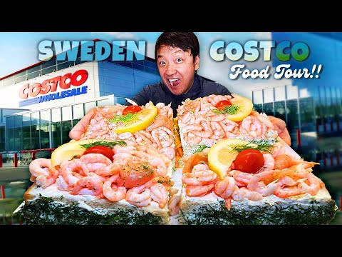 Costco FOOD TOUR & #1 BEST Local Food Spot in Stockholm Sweden
