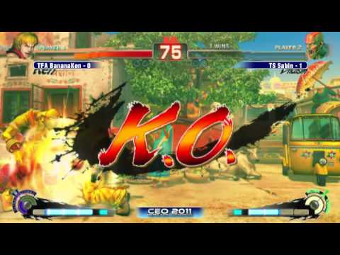 TFA BananaKen vs TS Sabin CEO 2011 SSF4 AE Singles