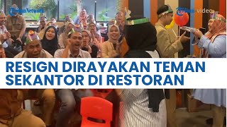 Bikin Iri, Pria Ini Resign Dirayakan Oleh Teman Sekantor di Restoran Cepat Saji