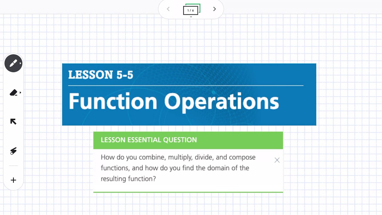 Function Operations (Lesson 5-5)