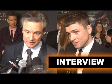 Kingsman The Secret Service Interview Today! Colin Firth, Taron Egerton! - Beyond The Trailer