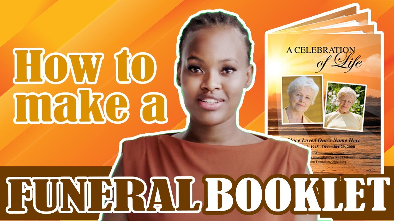 How To Make Funeral Booklets Video by The Funeral Program Site