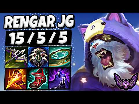 Rengar vs Qiyana [ Jungle ] Lol Korea Master Patch 25.22