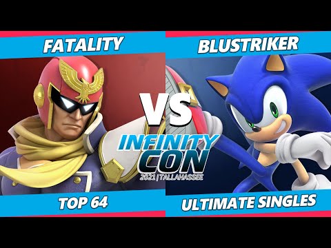 Infinity Con 2021 Top 64 - Fatality (Captain Falcon) Vs. BluStriker (Sonic) SSBU Ultimate Tournament