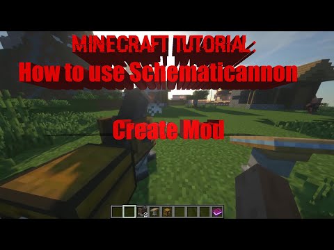 Minecraft create mod (How to use schematicannon in Minecraft) Create Mod