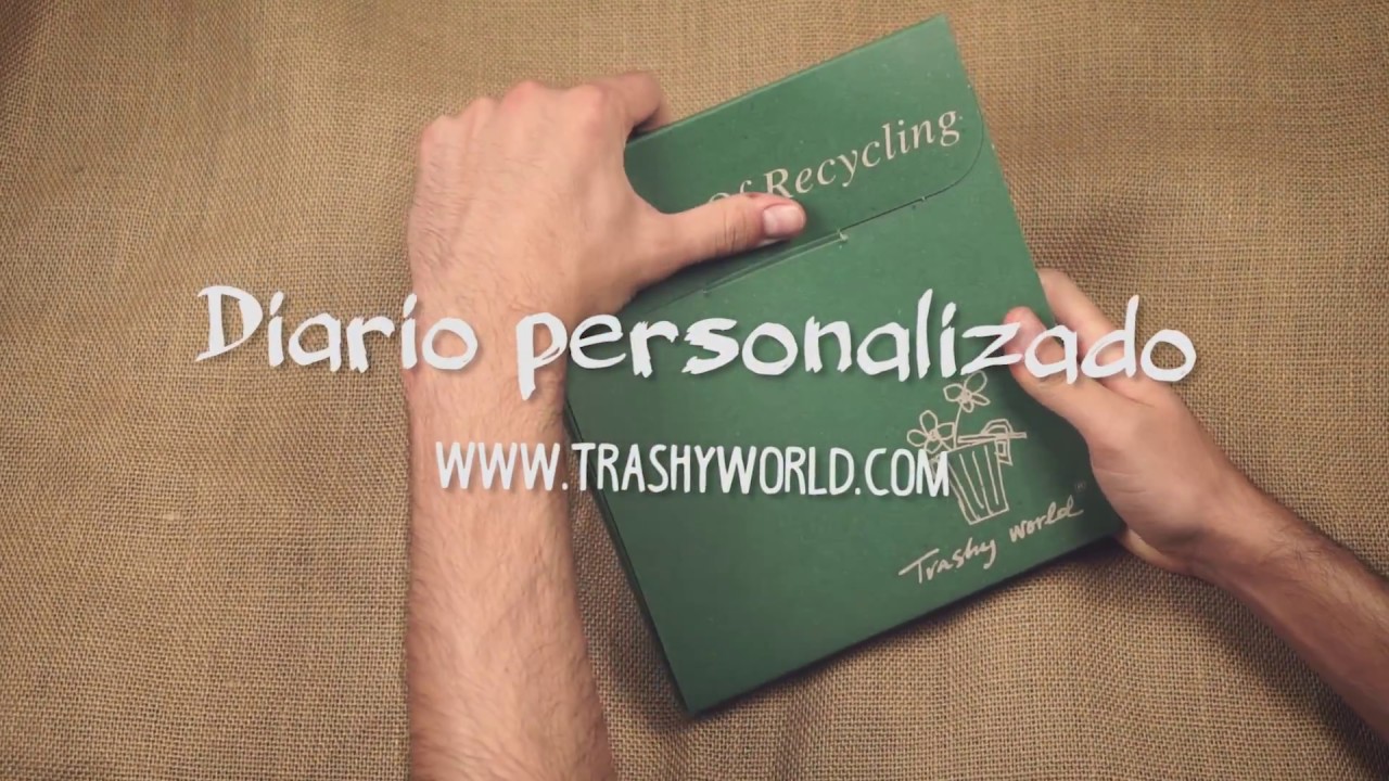 Diario personalizado reciclado - Trashy World