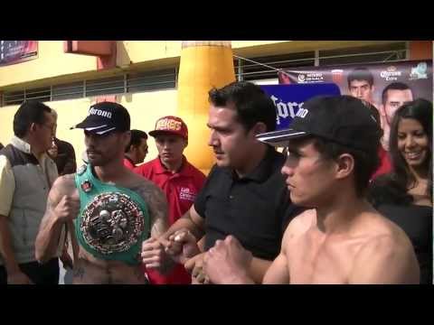 Ceremonia Pesaje Edgar Puerta / Abraham Rodríguez