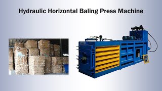 Hydraulic horizontal baling press machine | waste cardboard baler machine loaded for delivery