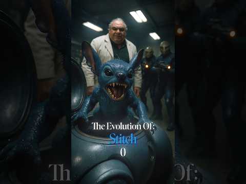 Evolution of Stitch #stitch #alien #experiment626 #liloandstitch #ai