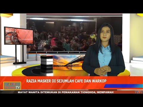 Satpol PP Pontianak Beri Sanksi Pengunjung Warkop yang Tak Membawa Masker