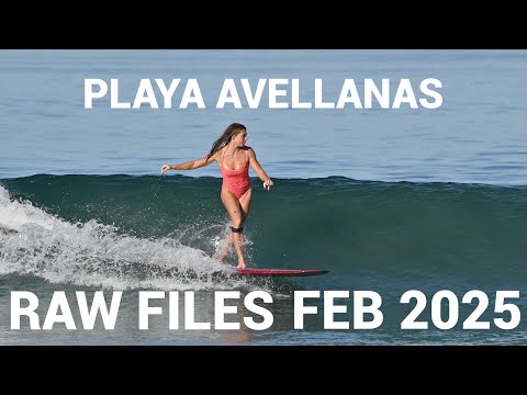 RAW FILES: Surfers of Playa Avellanas, Costa Rica | Waves for all levels (February 2025)