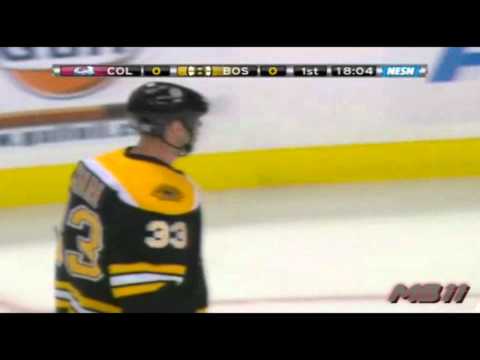 Ryan O'Byrne Big Hit On Zdeno Chara