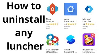 how to uninstall | delete launcher 2020 | uninstall any launcher in android which blocking uninstall