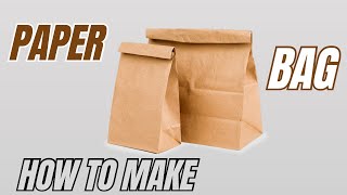 HOW TO MAKE PAPER BAG EASY TUTORIAL | DIY ORIGAMI PAPER BAG STEP BY STEP | PAPER BAG CRAFT FOLDING