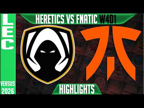 TH vs FNC Highlights | LEC W4D1 2026 Versus | Team Heretics vs Fnatic