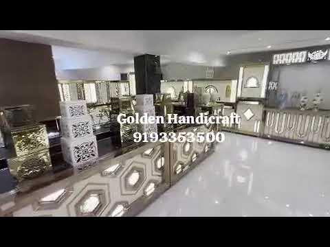 Stainless steel golden kulfi counter