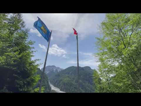 Dolomites — Rifugio Pordenone — Campanile di Val Montanaia — Torrente Cimoliana