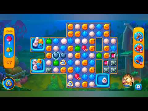 фишдом 2022  #  10958 уровень - прохождение без бустеров # Fishdom,   10958  level - no Boosters.