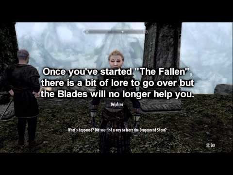 Skyrim Blades - Avoid Killing Paarthurnax