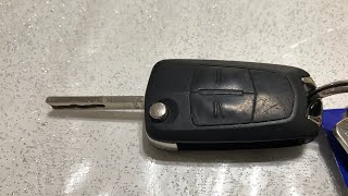 How to change a battery on a Vauxhall Opel Zafira key fob