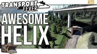 Beautiful rail helix that comes at a cost | Transport Fever Mainline #25