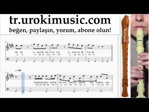 Blok flüt dersleri (B.) Silvestre Dangond Nicky Jam - Cásate Conmigo Notalar Eğitim Bölüm#2 um-i723