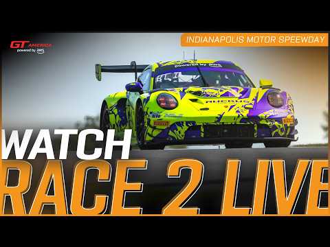 LIVE | Race 2 | Indianapolis Motor Speedway | GT America powered by AWS 2026