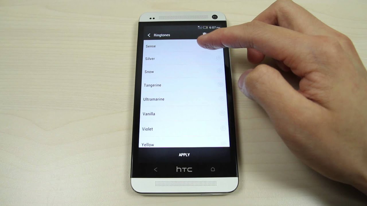How to customize the ringtone on HTC One 801e M7