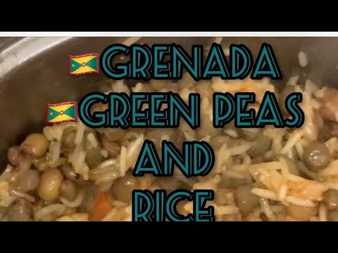 🇬🇩GRENADA GREEN PEAS WITH RICE RECIPE & STEW CHICKEN BREAST RECIPES IN DESCRIPTION