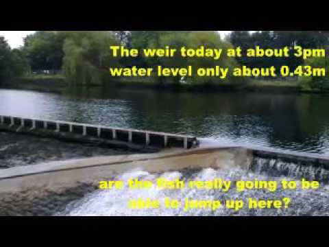 Weir on the River Wharfe at Otley