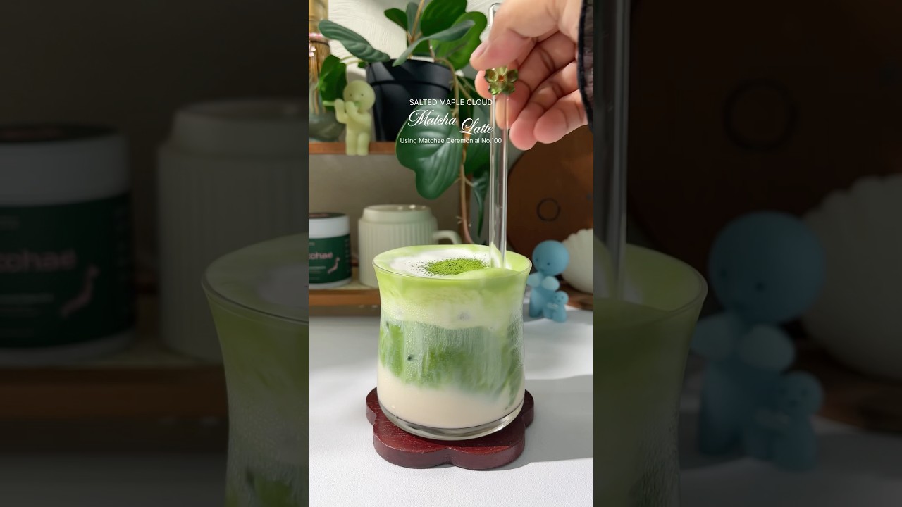 Salted Maple Cloud Matcha Latte~