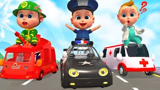 Colors Full With Street Vehicles - Vehicle Cartoon For Kid | 3D Cartoon
