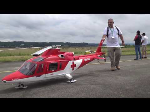Biggest R/C Agusta-109K2 turbine Model Helicopter REGA Swiss Heli Challenge 2016