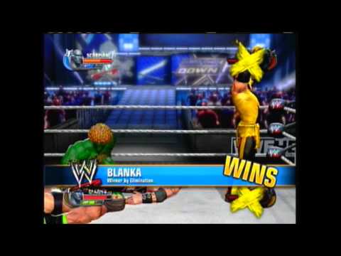 DIVING FROG SPLASH DOUBLE K.O.! - WWE ALL STARS