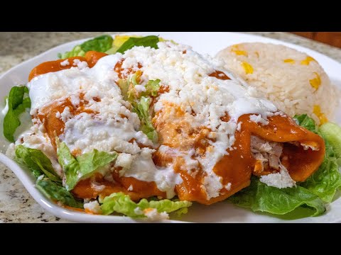 Enfrijoladas de Pollo | Recetas Mexicanas Faciles
