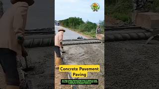 Concrete Pavement Paving with Single Axis Roller
