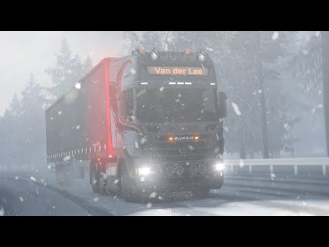 Frosty Winter Weather Mod v8.0 - Euro Truck Simulator 2 Mod