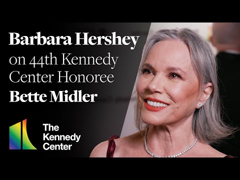 Barbara Hershey on Bette Midler | The 44th Kennedy Center Honors Red Carpet
