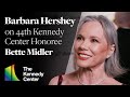 Barbara Hershey On Bette Midler The 44th Kennedy Center Honors Red Carpet