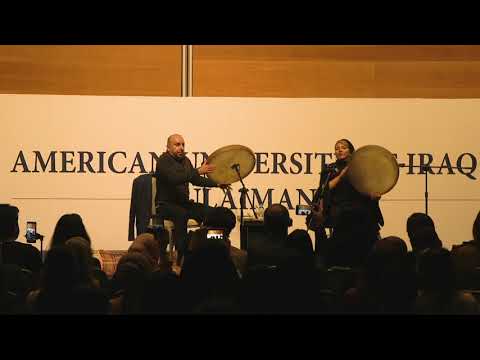 Daf (framedrum) duet by Asal Malekzadeh & Hajar Zahawy in American university