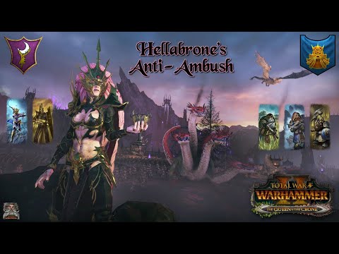 Hellabrone's Anti-Ambush - Dark Elves vs Dwarfs - Total War Warhammer 2
